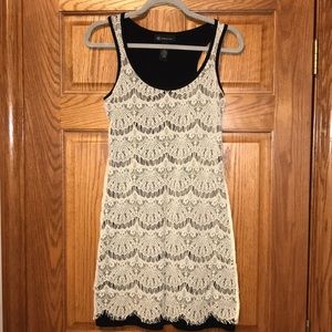 INC International Concepts b/w lace dress